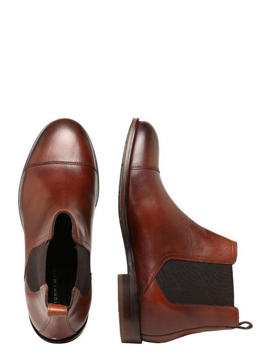 Tommy Hilfiger chelsea boots dress casual toecap chelsea Cognac-44 | bol.com