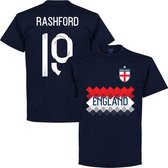 Engeland Rashford 19 Team T-Shirt - Navy - XXXXL