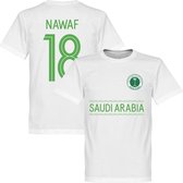 Saudi Arabië Nawaf 18 Team T-Shirt - Groen - XXL