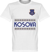 Kosovo Team T-Shirt - Wit - XL