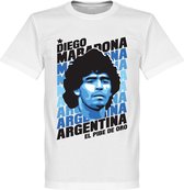 Diego Maradona Portrait T-Shirt - XS