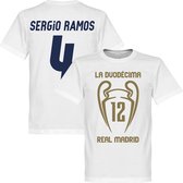 Real Madrid La Duodecima Sergio Ramos T-Shirt - XS