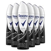 Rexona Women Invisible Diamond Deodorant - 6 x 150 ml - Voordeelverpakking