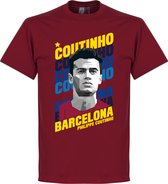 Coutinho Barcelona Portrait T-Shirt - Rood - S