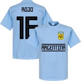Argentinië Rojo 16 Team T-Shirt - Licht Blauw  - XXL