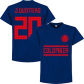 Colombia J. Quintero 20 Team T-Shirt - Navy - XL