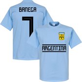 Argentinië Banega 7 Team T-Shirt - Licht Blauw - XL