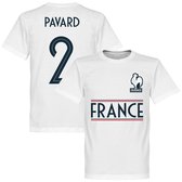 Frankrijk Pavard 2 Team T-Shirt - Wit - M