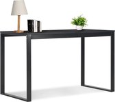 Stijlvolle Computer bureau Zwart (Incl organizer) - Computerbureau - Werktafel - Schrijftafel - Tekentafel