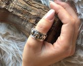 Zilveren ring Elephant
