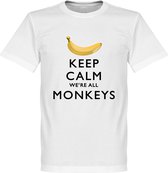 Keep Calm We're All Monkeys T-Shirt - XL