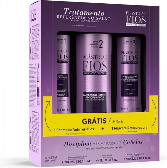 Cadiveu Brazilian Hair Treatment Kit – Professional Home Care, Acai & Arginine