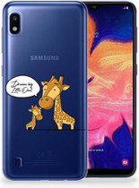Bumper Siliconen Backcover Geschikt voor Samsung Galaxy A10 Giraffe