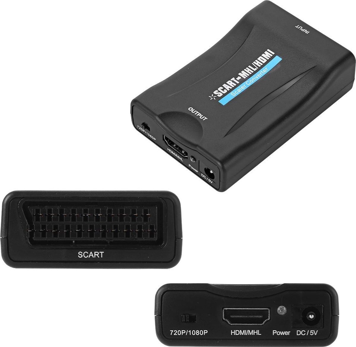 MaxVision SCART convertisseur HDMI - péritel adaptateur HDMI - Convertisseur  pour les