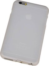 Apple iPhone 6 Plus TPU Hoesje Transparant Wit ?Back Case Bumper Hoes Cover