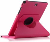 Geschikt voor Samsung Galaxy Tab A 9,7 inch SM-T550 Tablet Case met 360ﾰ draaistand cover hoesje - Pink - Roze