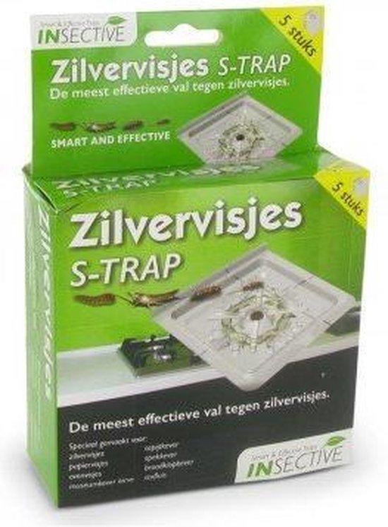 Insective  S-Trap Zilvervisjes val - 5 stuks Zilvervisjesval