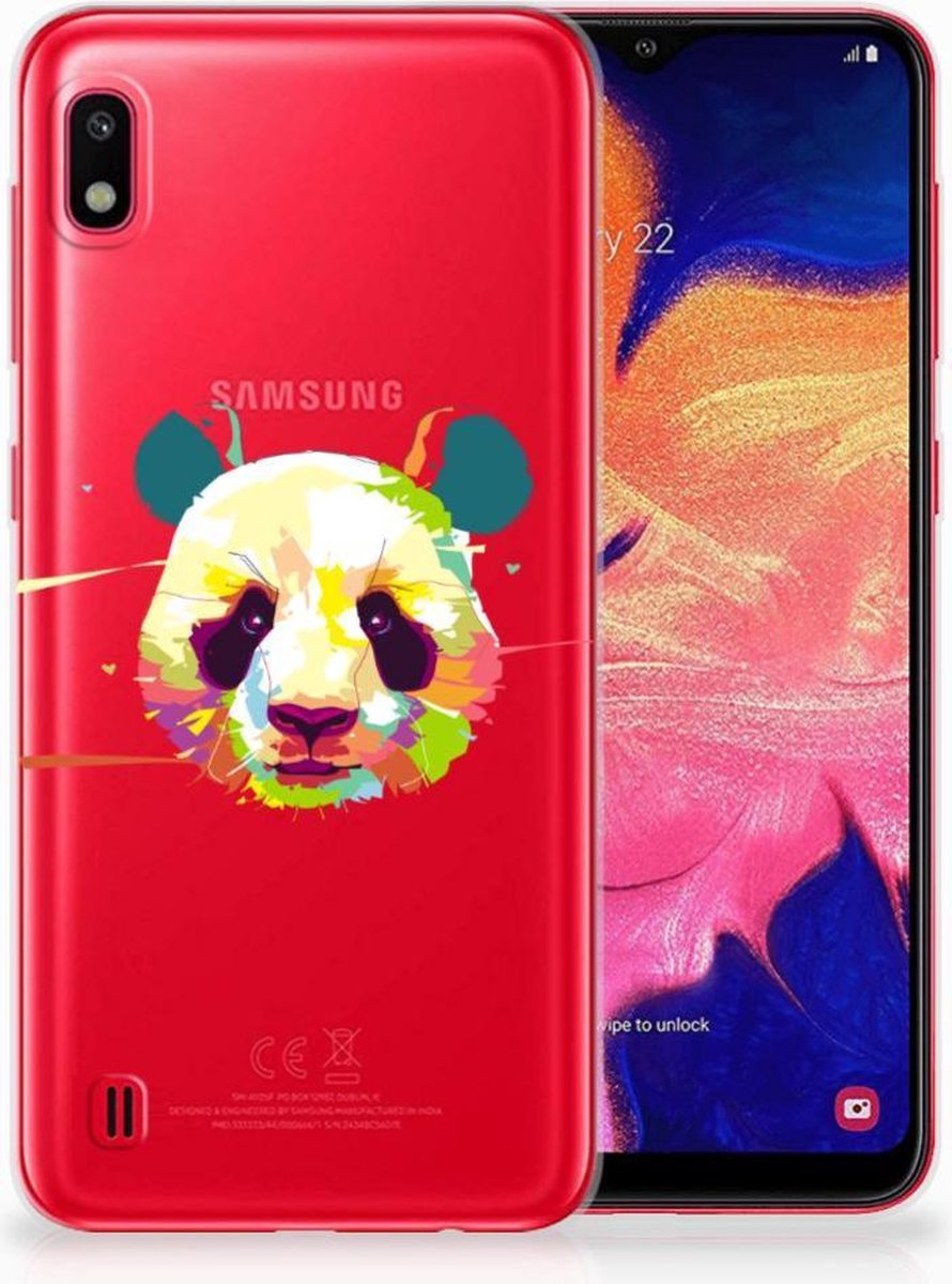 Samsung Galaxy A10 Telefoonhoesje met Naam Panda Color