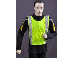 Veiligheidsvest met verlichting - 6 LED - Safeways HiViz hesje