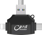 IDragon Card Reader 4 In 1 Zwart - Geschikt Voor: IOS - Met Micro USB, Type-C