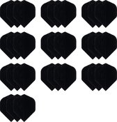 10 Sets (30 stuks) Dragon Poly - dartflights - Multipack - Zwart