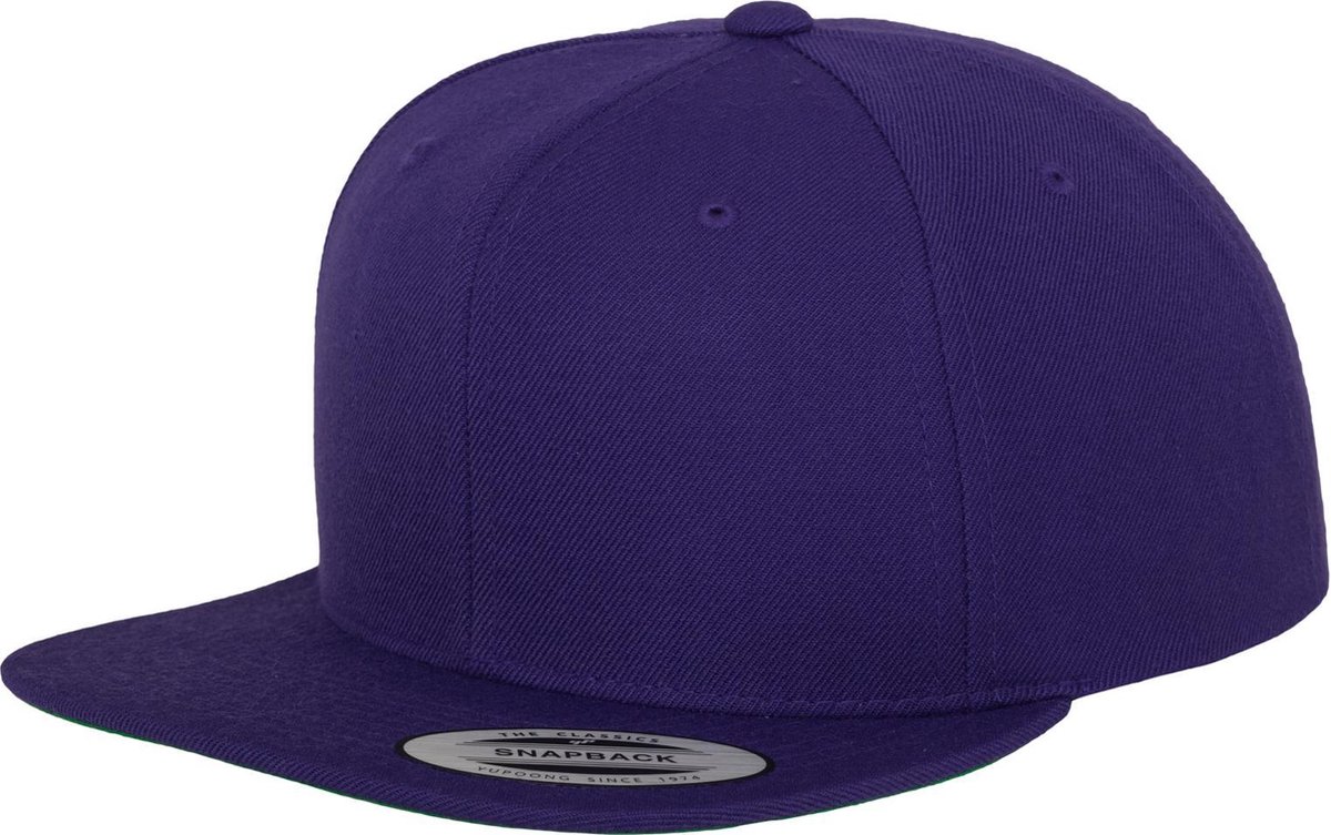 Flexfit/Yupoong - Classic Snapback - Kleur Paars/Groen