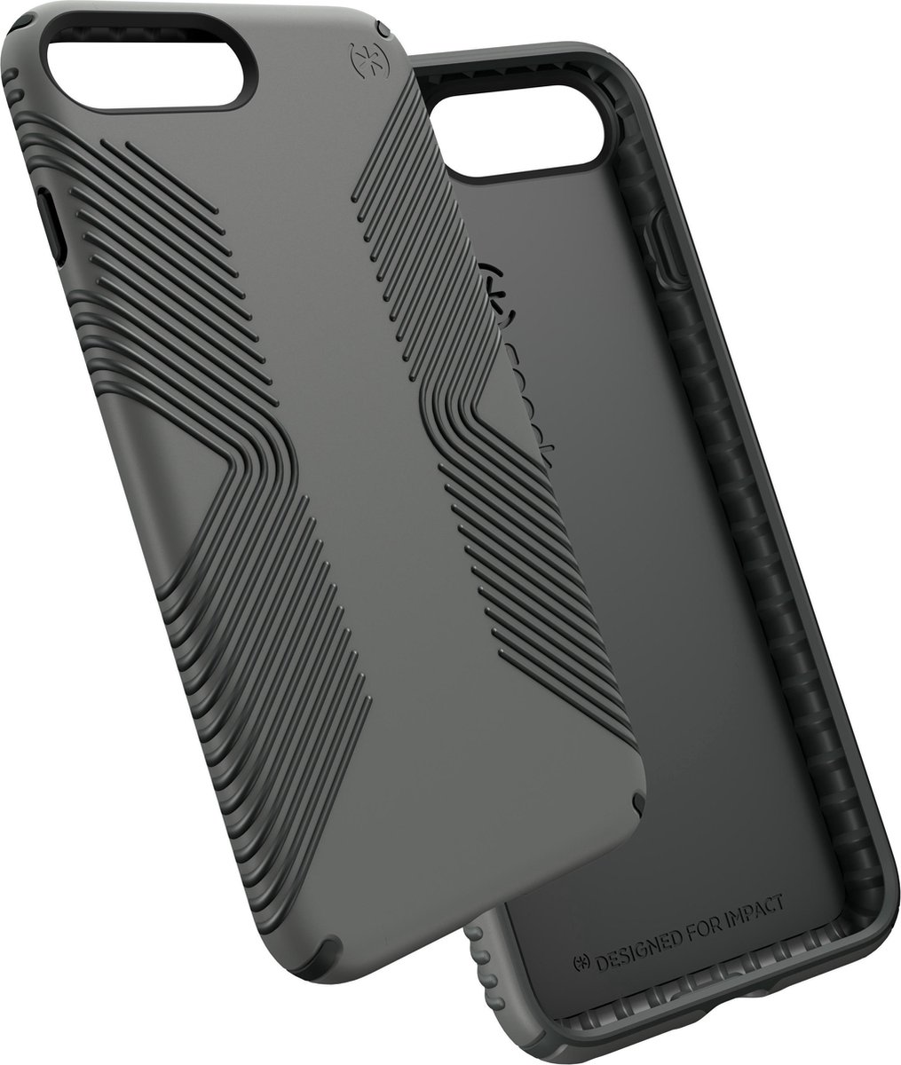 Speck Presidio Grip - Hoesje voor iPhone 7 Plus - Graphite Grey / Charcoal Grey