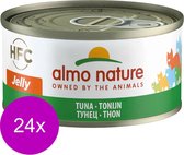 Almo Nature Natvoer voor Katten - HFC Jelly - 24 x 70g - Tonijn - 24 x 70 gram