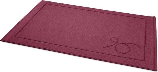 Descamps - tapis de bain - rouge bordeaux - 50x80cm | bol.com