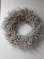 DBT Vlas krans White frosted - Ø 30 ↨ 8