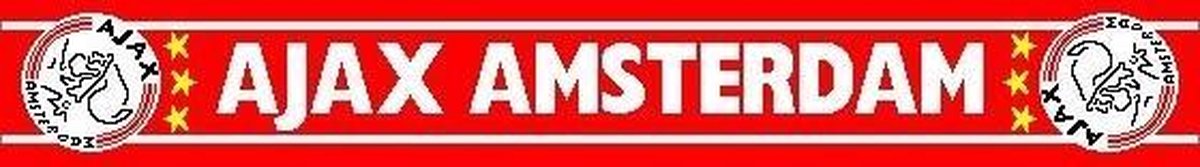 Ajax Sjaal rood witte letters ajax amsterdam (16061010)