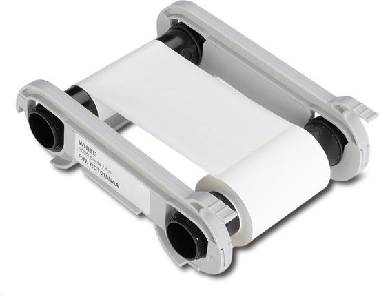 RCT015NAA Ruban imprimé blanc Evolis Zenius / Primacy / Edikio Flex