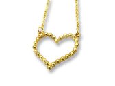 Amanto Ketting Elna Hart Gold - 316L Staal PVD - 20x22mm - 45cm