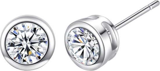 Oorstekers, kleurrijk, zirkonia, oorsieraden, roestvrij staal, voor dames, meisjes en kinderen, set van 12 paar, Zirkonia, Zirkonia