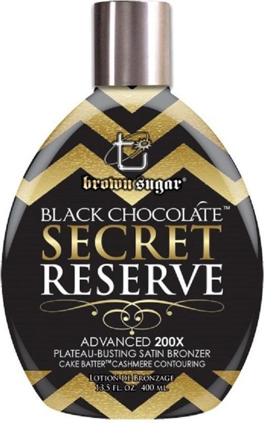 SUCRE BRUN CHOCOLAT BLACK SECRET RESERVE Crème solaire 200x BRONZER - 400  ml | bol.com