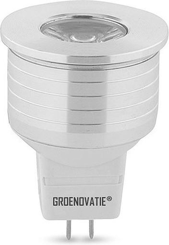 Spot LED Groenovatie - 3W - Raccord GU4 / MR11 - Wit Chaud - Dimmable - Ø 35mm