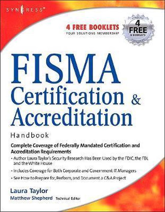 FISMA Certification and Accreditation Handbook 9781597491167 Laura