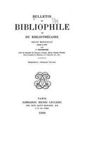 Bulletin du bibliophile et du bibliothecaire