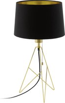 EGLO design Camporale - Tafellamp - 1 Lichts - Ø300mm. - Messing - Zwart, Goud