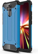 Armor Hybrid Back Cover - Huawei Mate 20 Lite Hoesje - Lichtblauw