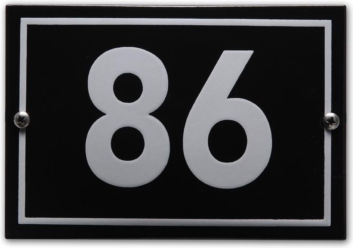 Huisnummer model Phil nr. 86