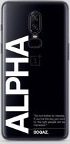 BOQAZ. OnePlus 6 hoesje - Alpha wit