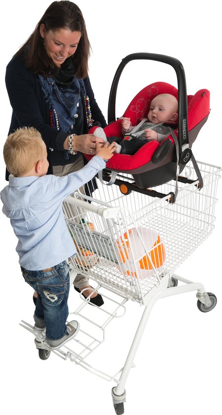 Pippi-carrier - Drager voor autostoel op winkelwagen - Rood Jasje bol.com