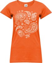 Yoga-T-Shirt "paisley" - orange S Loungewear shirt YOGISTAR