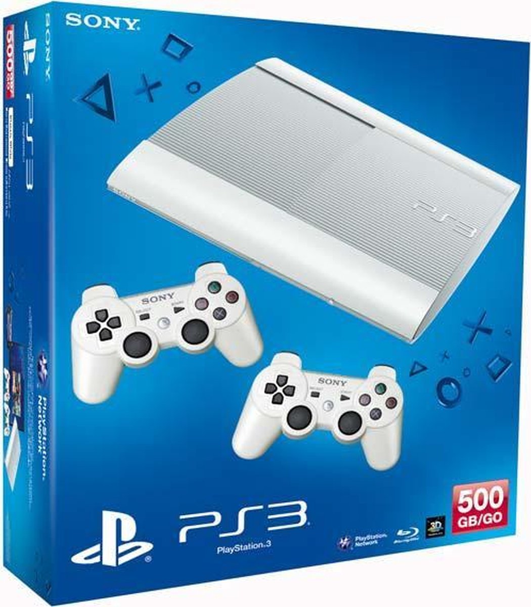 Sony Playstation 3 500 GB Super Slim Wit + Extra Controller Wit | bol.com