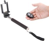 Selfie stick + shutter - Kleur beige