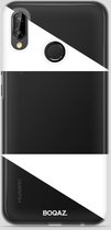 BOQAZ. Huawei P20 Lite hoesje - driehoek wit