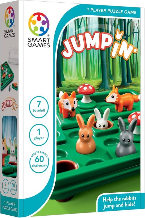 Smart Games Jump In' (60 opdrachten) - Denkspel - SmartGames