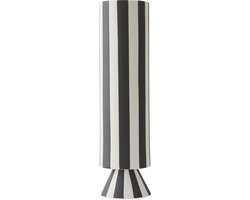 OYOY – Toppu vaas hoog – zwart / wit