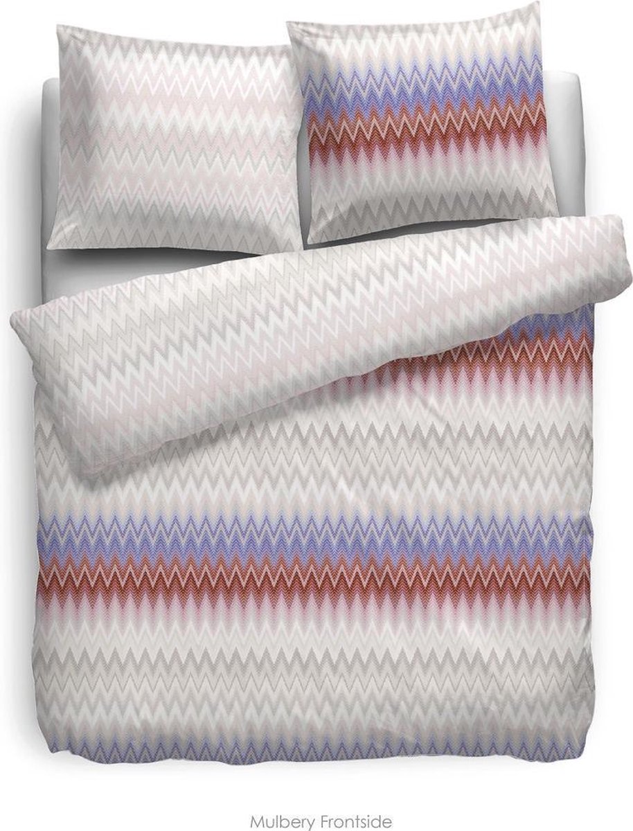 Heckettlane HnL Living Mulberry - Dekbedovertrek - Velvet Touch - Litsjumeaux extra breed - 260 x 200/220 - Multi roze